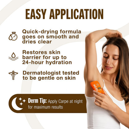 Carpe 100-Hour Antiperspirant Deodorant for Women - Coconut Vanilla Dermatologist Tested - 100 Hr Sweat & Odor Control - Free from Baking Soda & Parabens - Clinical Strength Deodorant