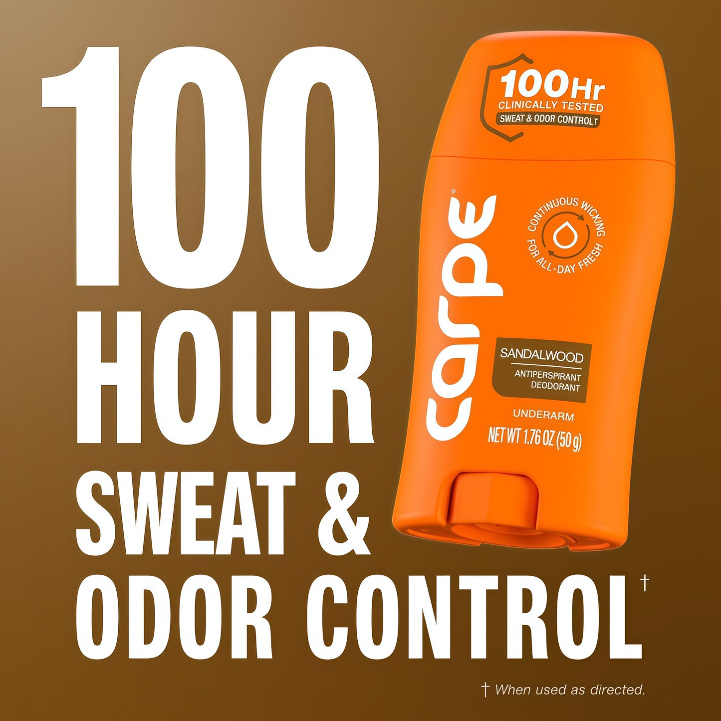 Carpe 100-Hour Antiperspirant Deodorant for Women - Coconut Vanilla Dermatologist Tested - 100 Hr Sweat & Odor Control - Free from Baking Soda & Parabens - Clinical Strength Deodorant