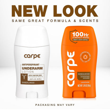 Carpe 100-Hour Antiperspirant Deodorant for Women - Coconut Vanilla Dermatologist Tested - 100 Hr Sweat & Odor Control - Free from Baking Soda & Parabens - Clinical Strength Deodorant